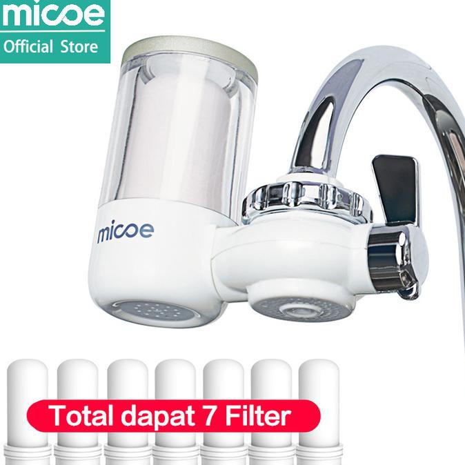 Kualitas Terbaik MICOE Pemurni Air kran Filter kran dapur total dapat 7 filter elemen MURAH