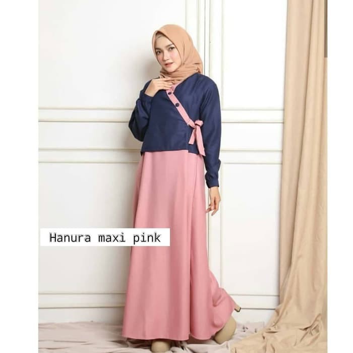 [ LD 140 ] Big Size XXXXL Baju Gamis Wanita Super Jumbo Muslim Kondangan Kekinian MASTANI A23