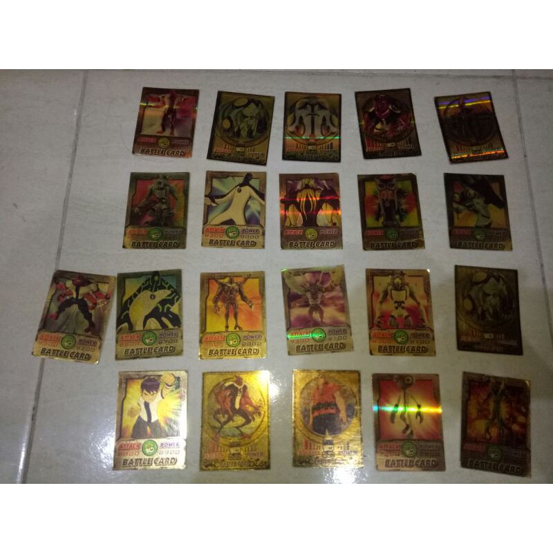 BEN 10 KARTU TRADING CARD GOLD EDITION