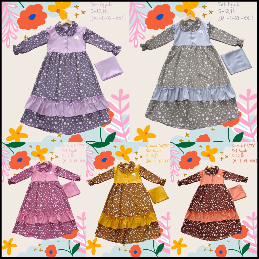 Gamis Daisy Anak perempuan Terbaru