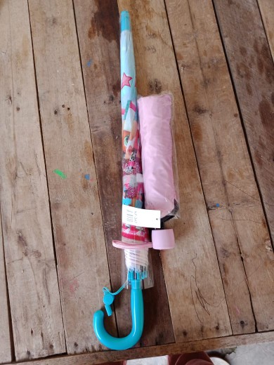 Payung Lipat 3 Polos 3 Dimensi Dalam Hitam