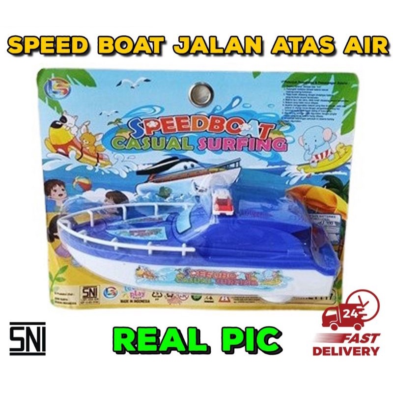 mainan perahu boat jalan diatas air