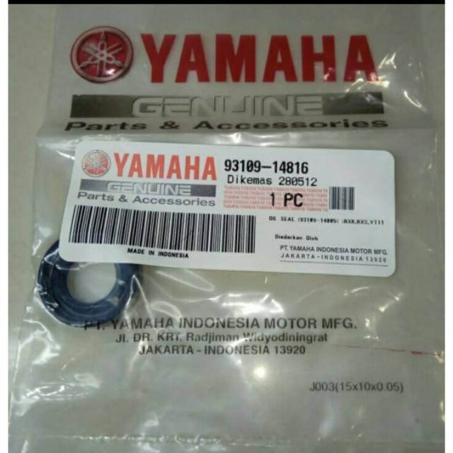 SEAL SIL OPERAN OVERAN GIGI VERSENELENG RX KING ORIGINAL YAMAHA 93109 14816