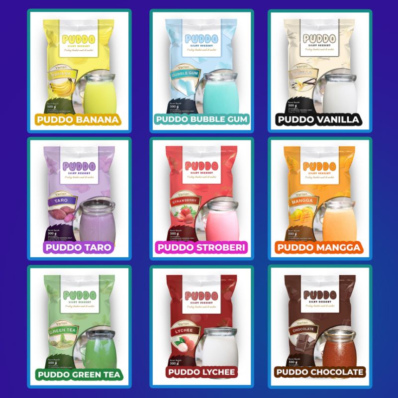 

Bubuk Silky Pudding Kemasan 500 gr