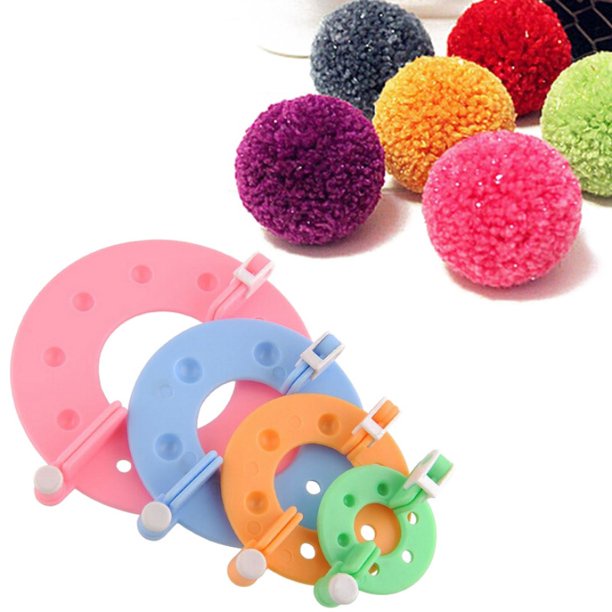 Alat Membuat PomPom Bola Benang - POMPOM MAKER - WHWH FLUFF BALL WEAVER 4 sizes