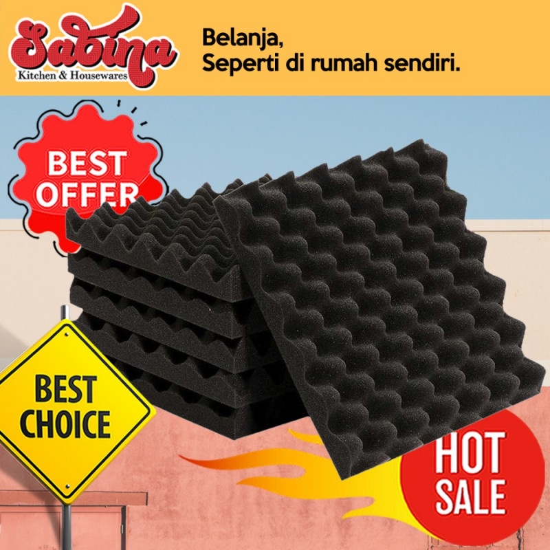 Busa Peredam Suara Studio 6Pcs Tatakan Tempat Telur Soundproof Foam