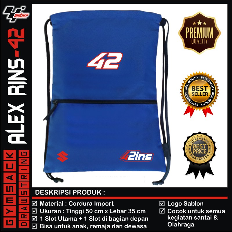 TAS SERUT DRAWSTRING BACKPACK MOTOGP 2021  ALEX RINS 42
