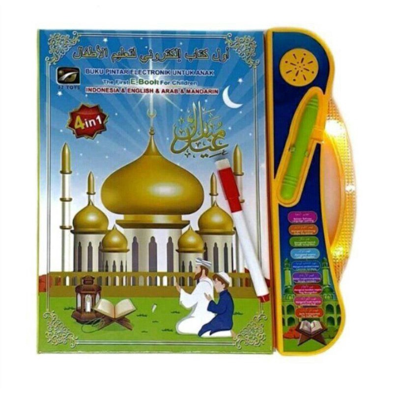 LED 2 Pen Ebook 4 Bahasa Mainan Anak Edukasi E book / E-book Buku Pintar