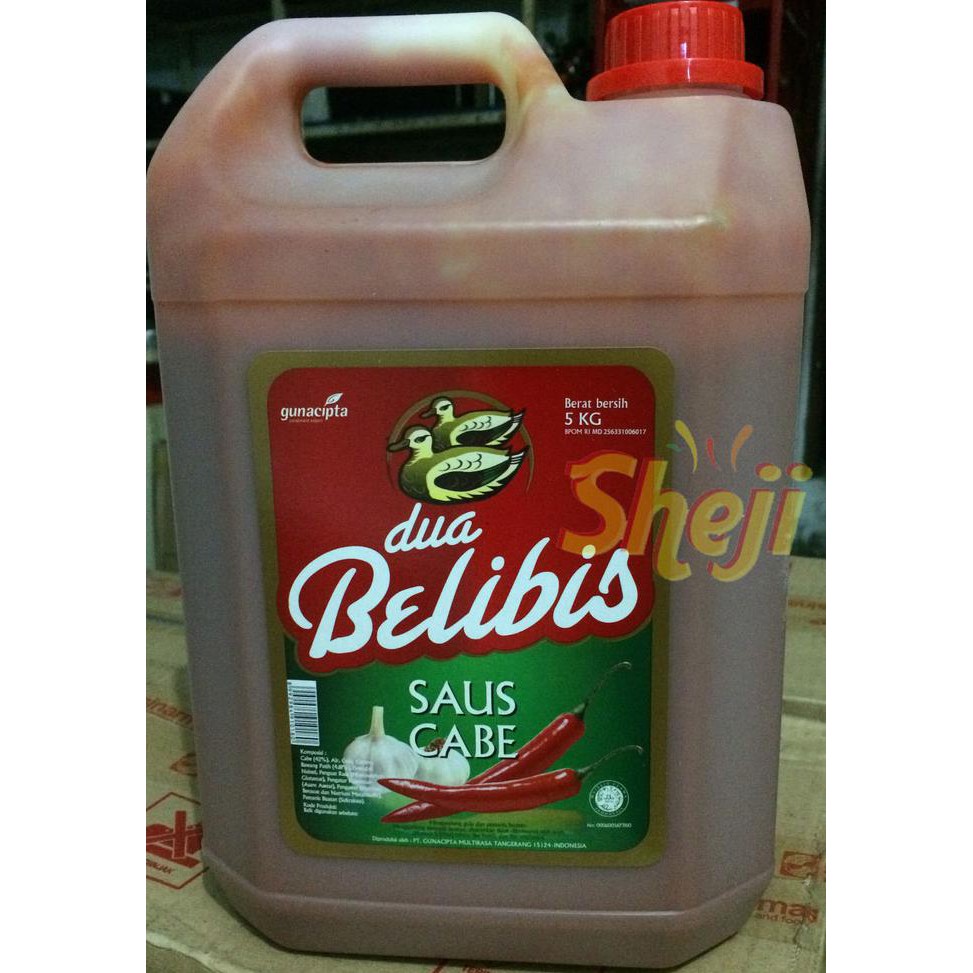 

SAMBAL DUA BELIBIS / SAUS CABE UKURAN 5KG