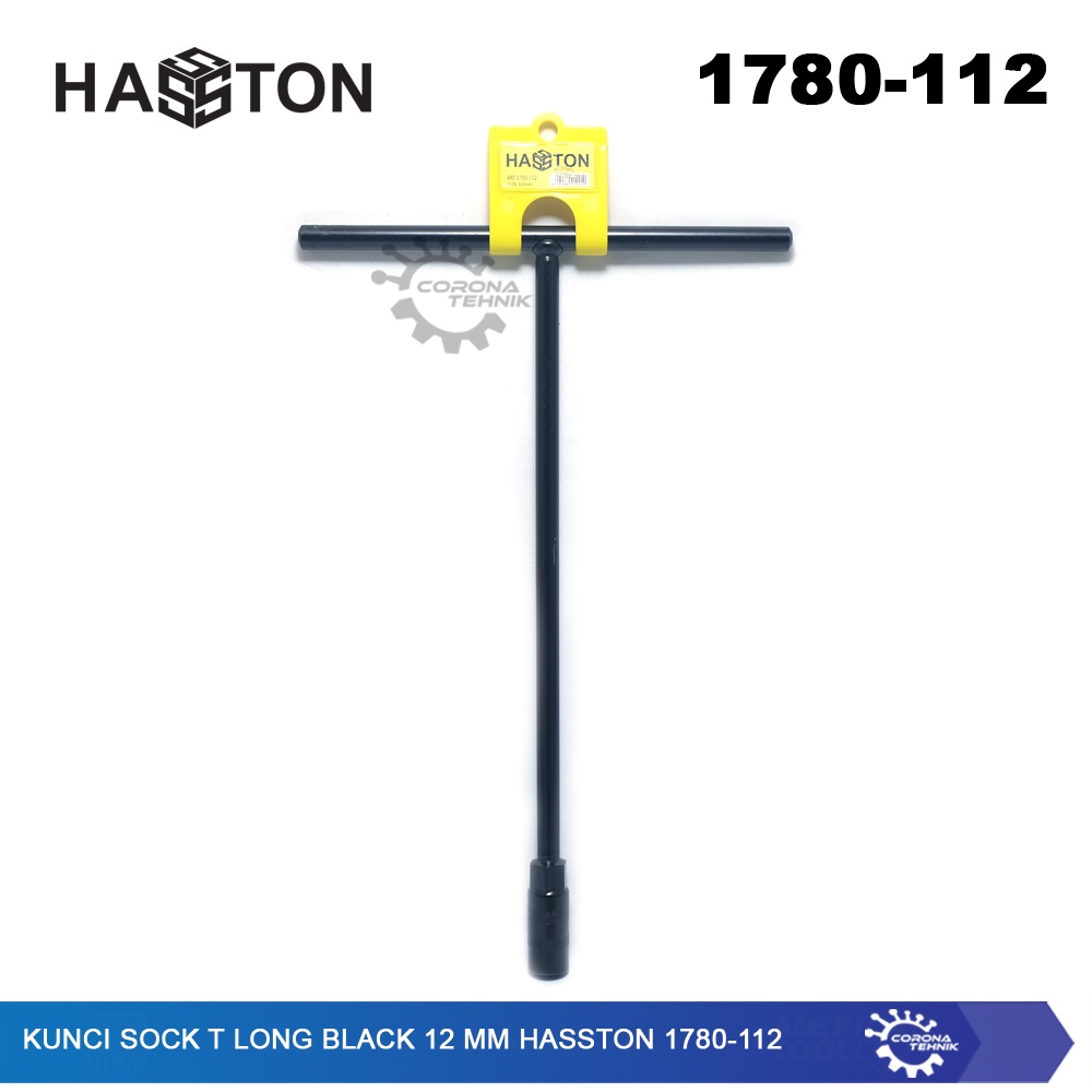 Hasston 1780-112 - Kunci Sock T Long Black 12 mm