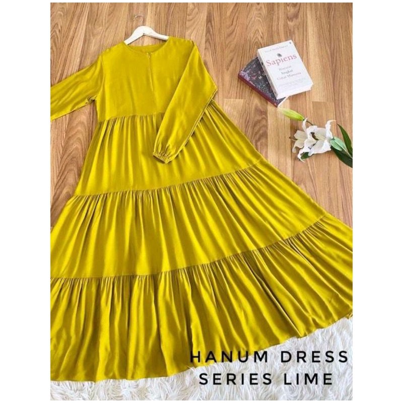 HANUM DRESS/HANUM GAMIS POLOS CRINKLE AIRFLOW