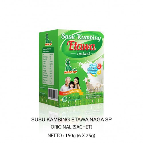 

Susu Kambing Etawa Naga SP 150g Sachet (ORI)