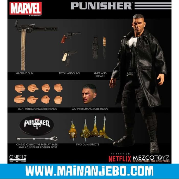 Mezco One:12 Collective Marvel Netflix Punisher Original Action Figure