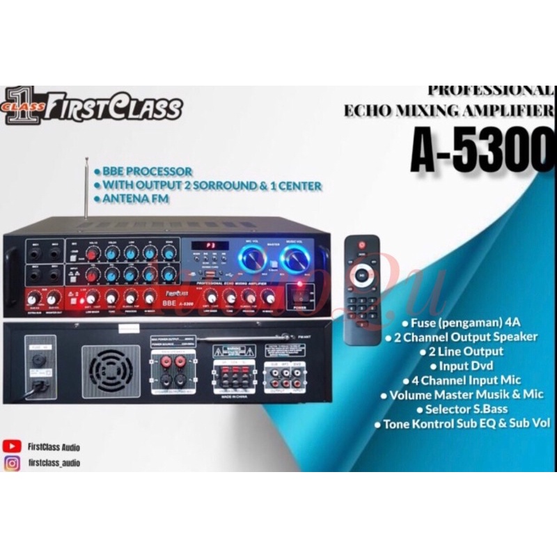AMPLIFIER FIRSTCLASS FC A5300 BLUETOOTH FCA5300 F CA5300 FCA 5300