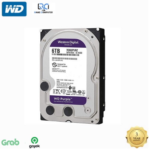 WD Purple 6TB - CCTV HDD - Internal Hard Disk Surveillance