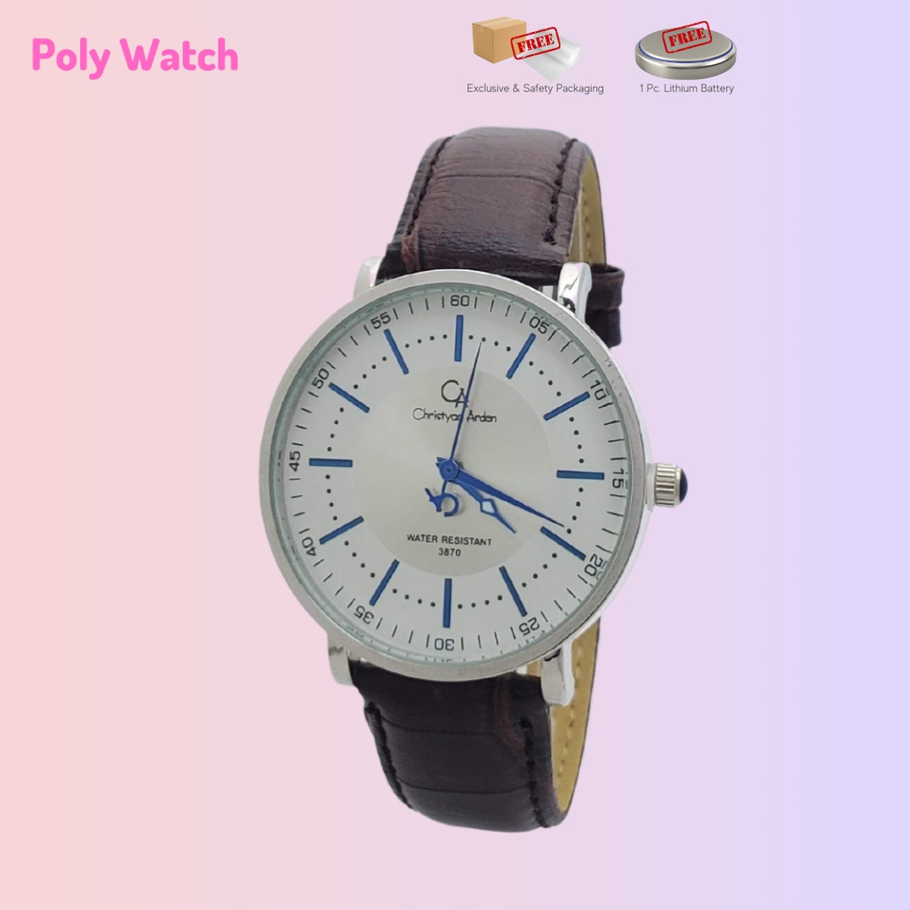 Jam Tangan Fashion Pria Kulit Christyan Arden Original CA3117