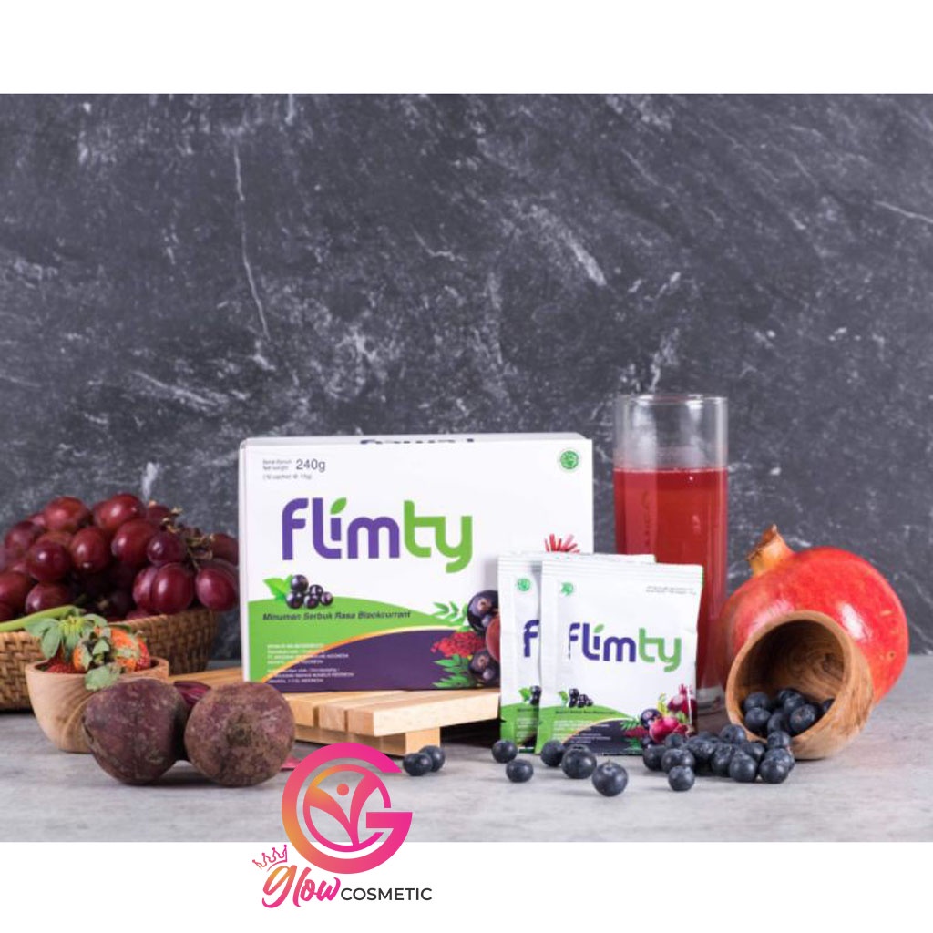 FLIMTY FIBER 1 BOX ISI 16 SACHET OBAT DIET PELANGSING DAN DETOX ORIGINAL