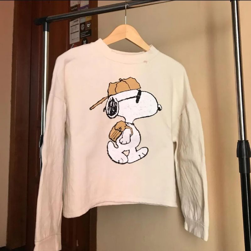 Crewneck Snoopy Crop Second Oversize