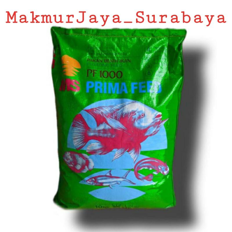 Pakan Benih Ikan PF 1000 PRIMA FEED 1000 ( 1Kg ).ikan lele,gurami,Nila,Mujaer,dll