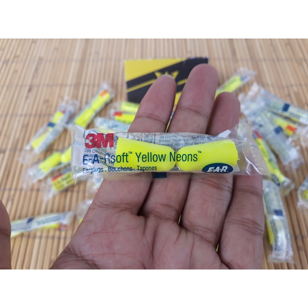 Pelindung telinga / Ear Plug 3M / Pelindung Telinga / Busa Pelindung Telinga / 3M Ear Plug