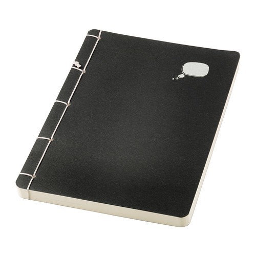 

MURAH IKEA SARSKILD Buku tulis 14x21 cm, hitam, 120 halaman tidak bergaris