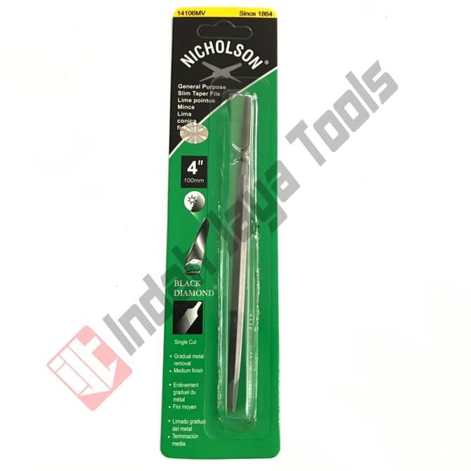 §37182✿ Kikir Gergaji Kayu Segitiga NICHOLSON 4 Inch