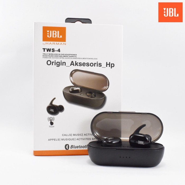 Headset Bluetooth JBL Tws 4 Wireless Bluetooth Earbuds Tws-4 Tws4