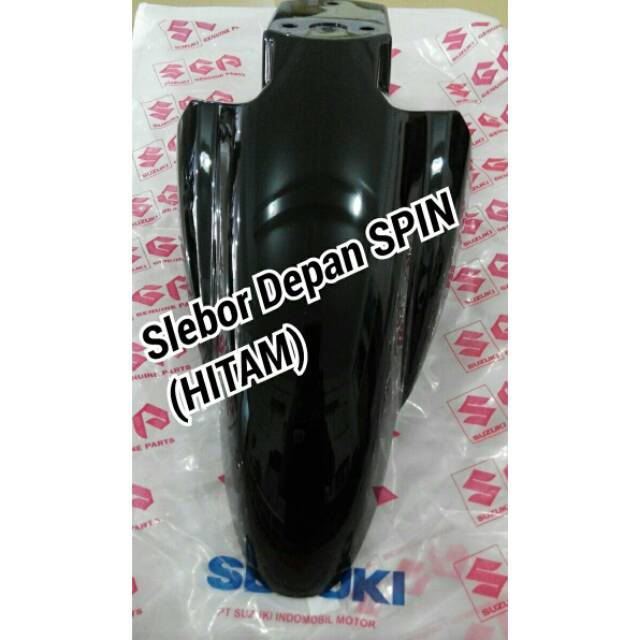 Spakbor depan Spin Hitam metalik