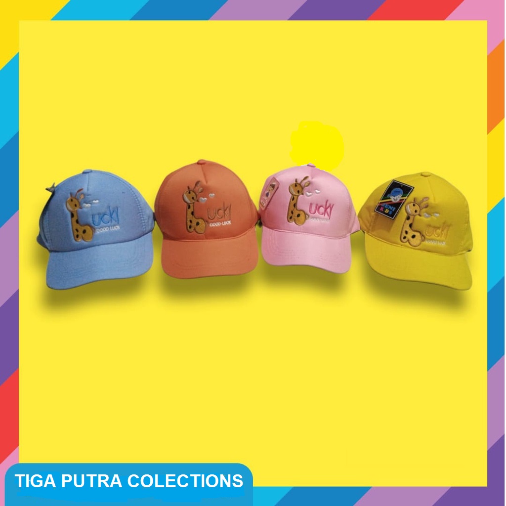 Topi Anak Anak Lucky Good Luck BordirJerapah Good Lucky