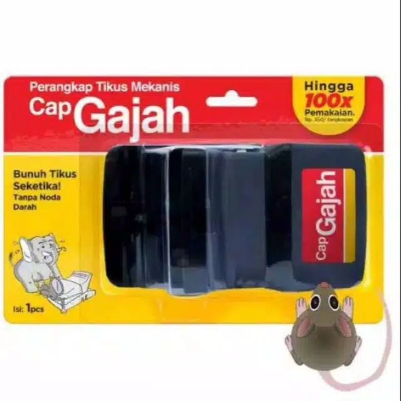 PERANGKAP TIKUS CAP GAJAH / ALAT TANGKAP TIKUS / JEBAKAN TIKUS /