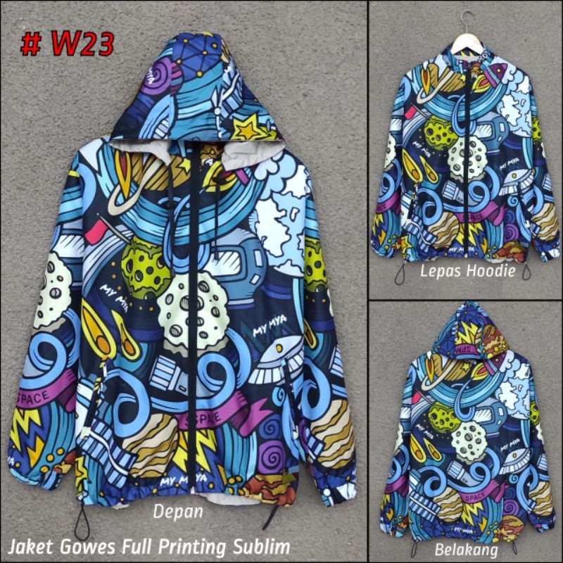 Jaket full printing size M/L/xL