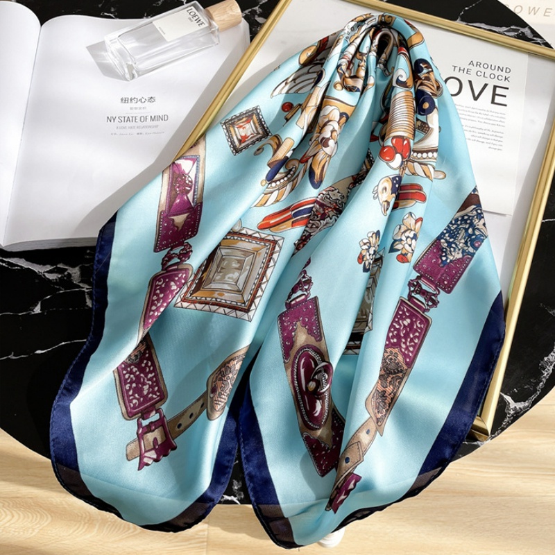 &quot;Vali&quot; 70x70 cm scarf, Scarf Leher, Scarf Tas, Bahan High Grade Silk Immitation