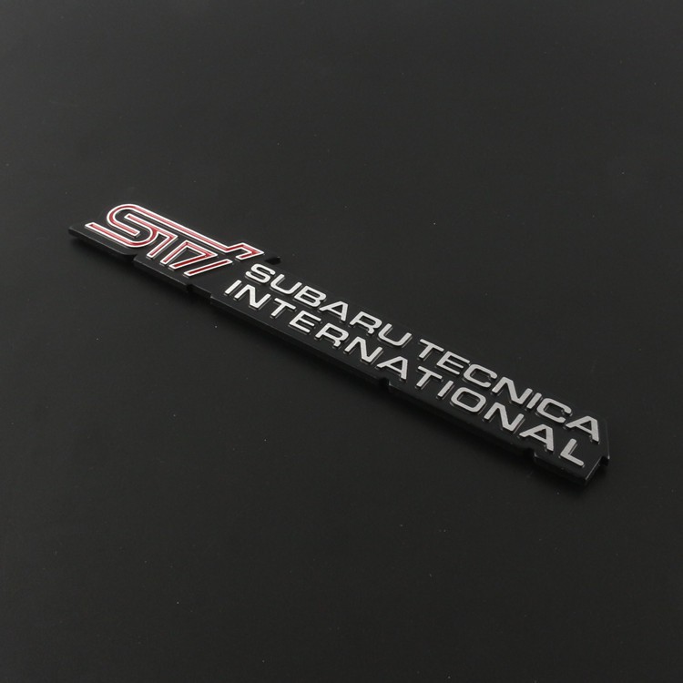 1pc Stiker Emblem STI TECNICA Metal Untuk Fender Samping Subaru