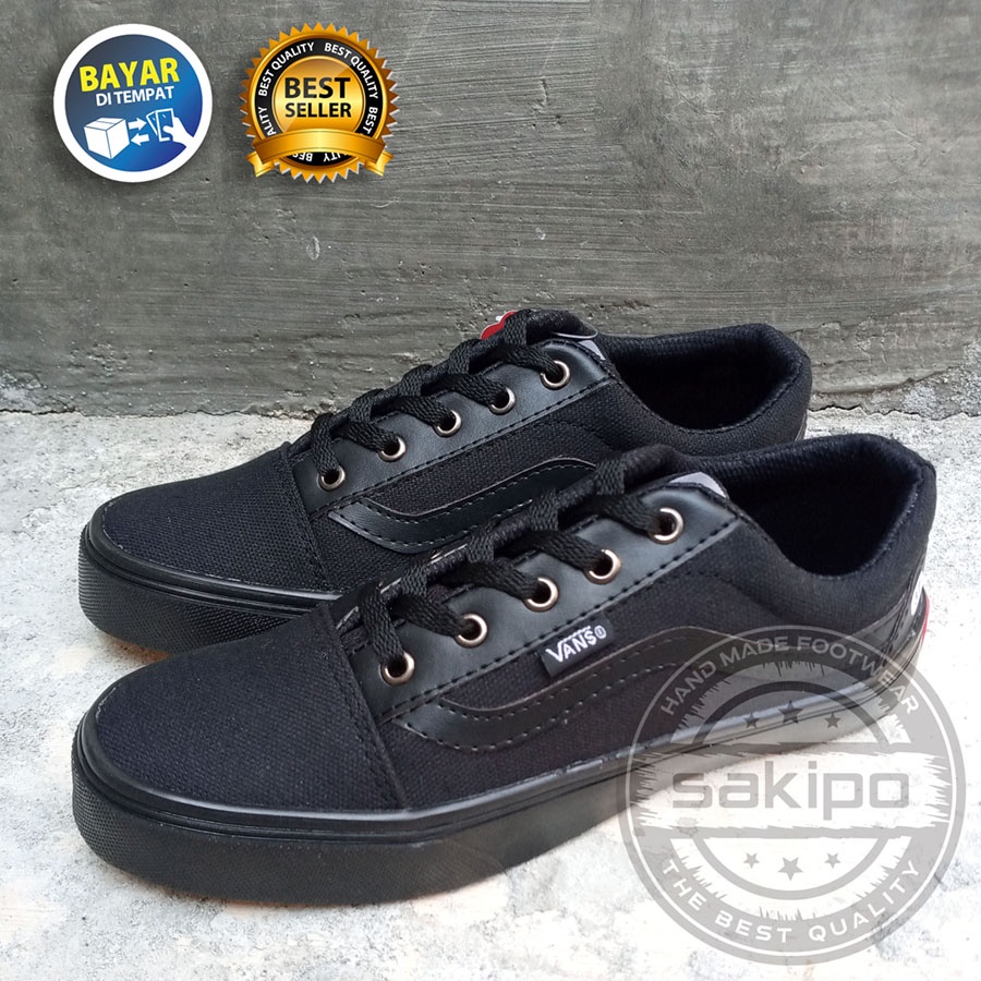 PROMO 8.8 KEMERDEKAAN SALE !! SEPATU SNEAKERS WANITA DAN PRIA REMAJA VANS OLDSKOOL VANS CACING TERMURAH TERLARIS / SEPATU SEKOLAH HITAM BERTALI / SEPATU HANG OUT / SAKIPO