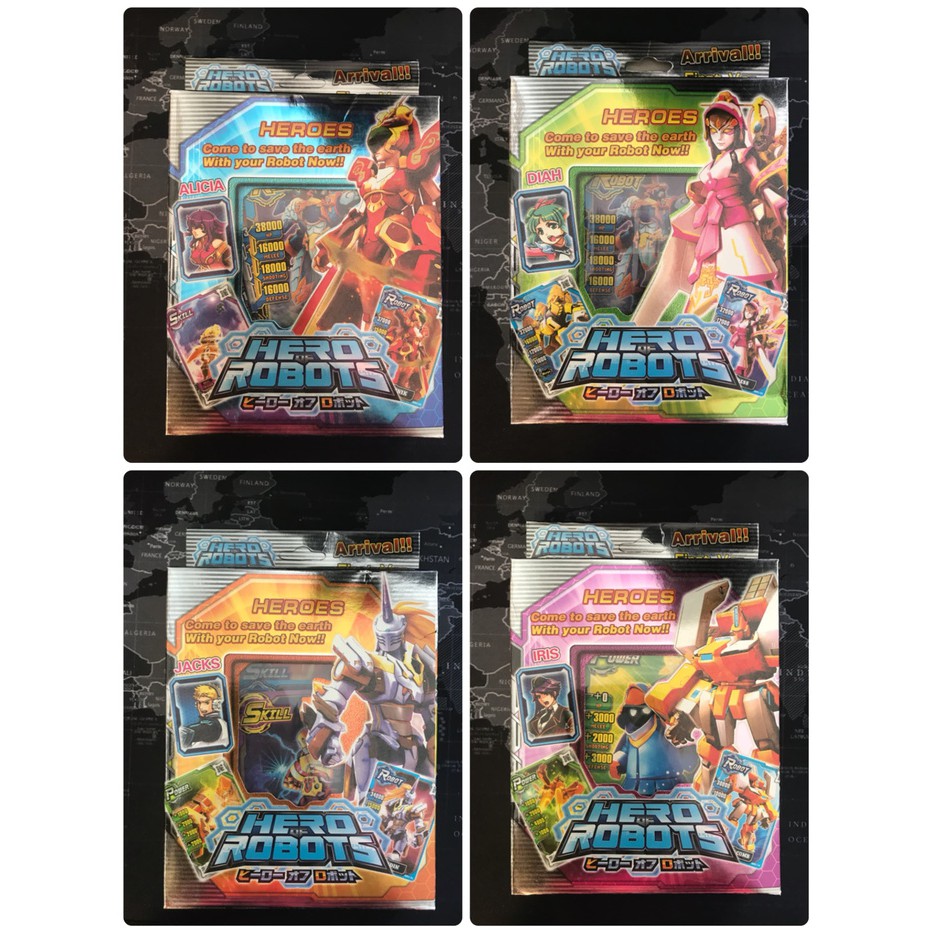 Kartu HERO of ROBOTS ver.1 isi 30 kartu (harga/box)