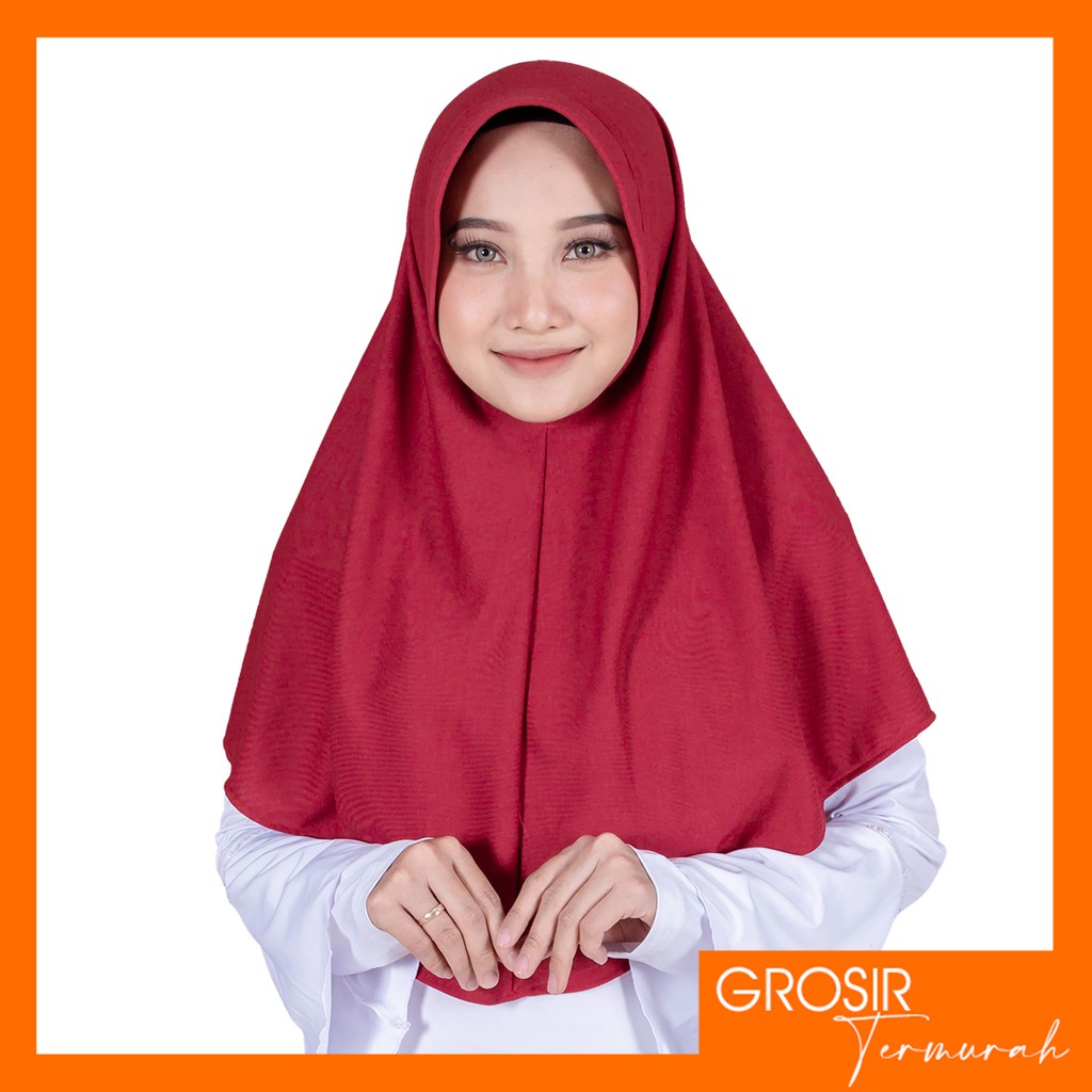 Jilbab Instan Pad Antem ASHA M | Hijab Instan Kaos BergoInstan Khimar Kerudung Instan Pad