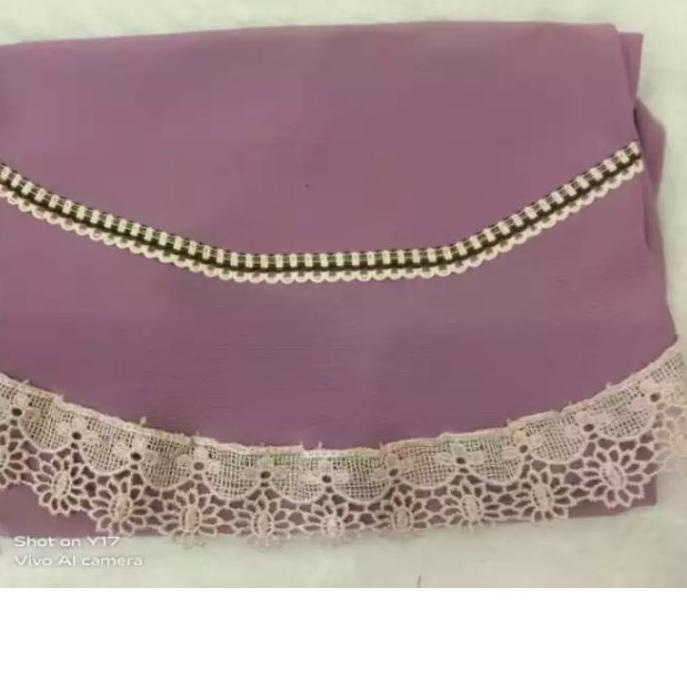 Hijab / Jilbab / Kerudung / Bergo / Khimar Instan Jersey Serut Renda List / Renda Serut Renda List M