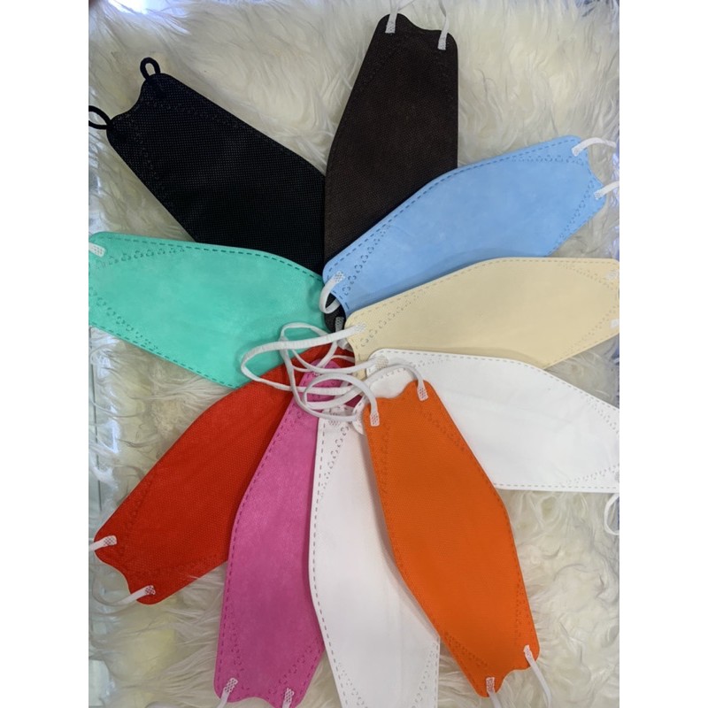 Masker korea KF94 Mix warna-warni isi 10pcs Masker evo korea ijin kemenkes Masker Medis/Warna/EVO/KF