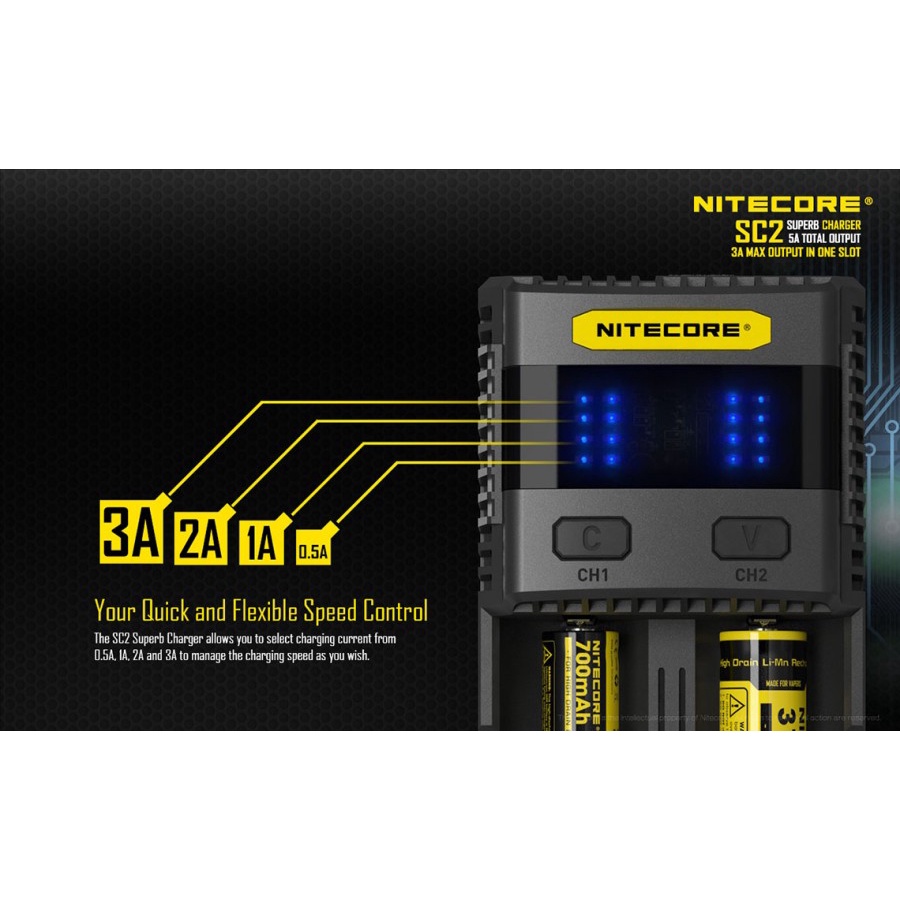 NITECORE SC2 SUPER CHARGE 2 SLOT - AUTHENTIC