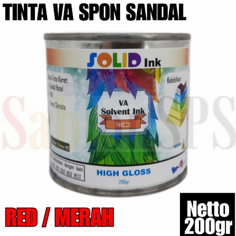 TINTA SABLON EVA BAHAN SPON SANDAL EVA RED MERAH 200GR