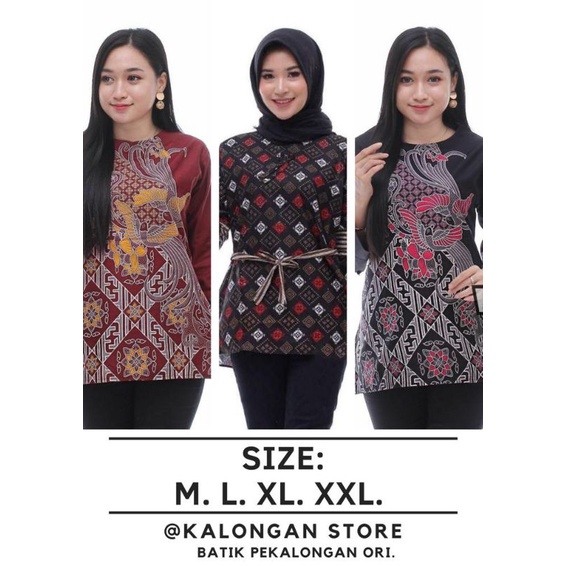 ATASAN BATIK JUMBO MURAH LD 120 / BLUS BATIK JUMBO LD 120 / BATIK WANITA / BATIK LD 130 / BLOUSE BAT
