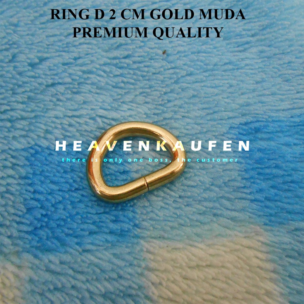 Ring D 2 cm Gold Muda / Emas Muda Premium Quality