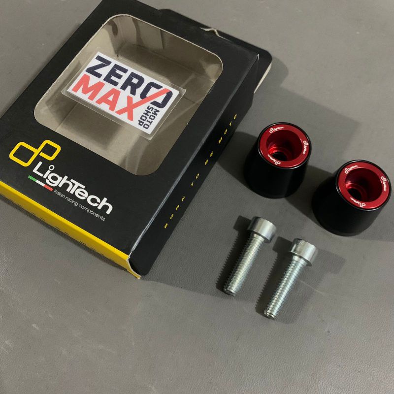 Bar End Jalu Stang Lightech Racing Italy Kawasaki M8 Baut 12 Red Merah