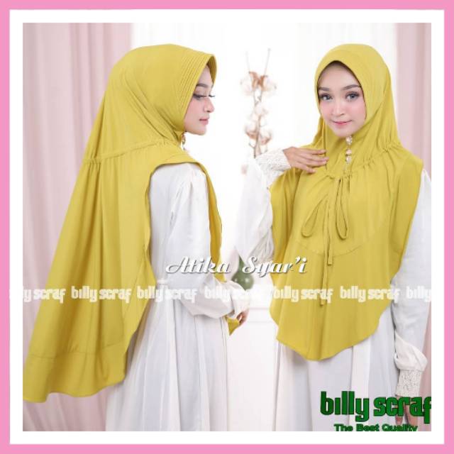 [ORI BILLY] HIJAB ATIKA SYAR'i ORI BY BILLY SCRAF