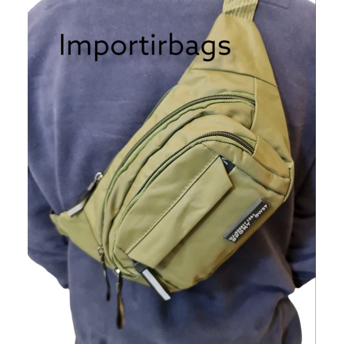 Importirbags!!! Tas Selempang Pria Anti Air Waitsbag Waterproof Import Original