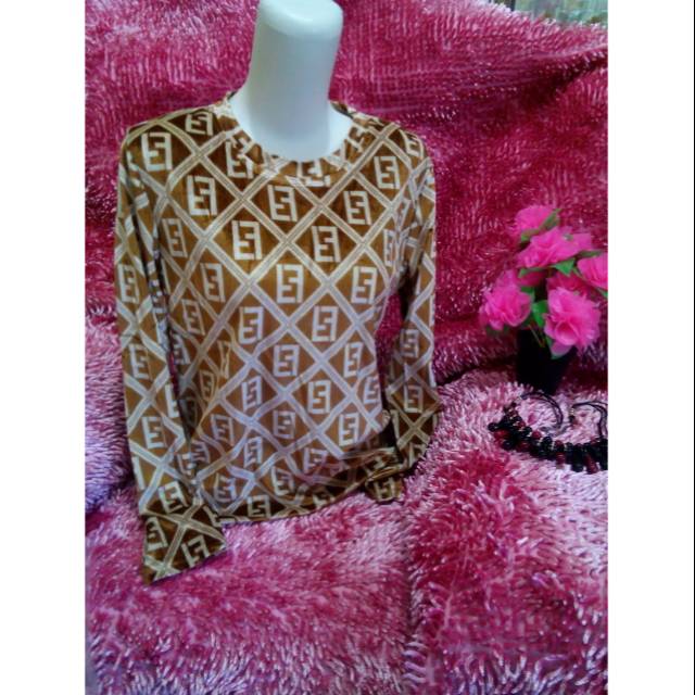 Atasan Wanita Import Fendi Bahan Beludru