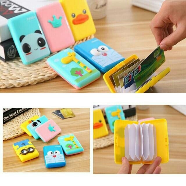 Travelmate JUAL Dompet kartu 3D karakter animal hewan lucu card holder