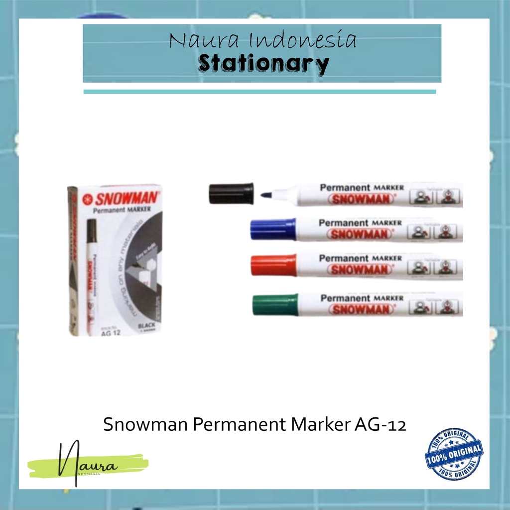

Snowman Permanent AG-12 | Spidol Snowman Permanent