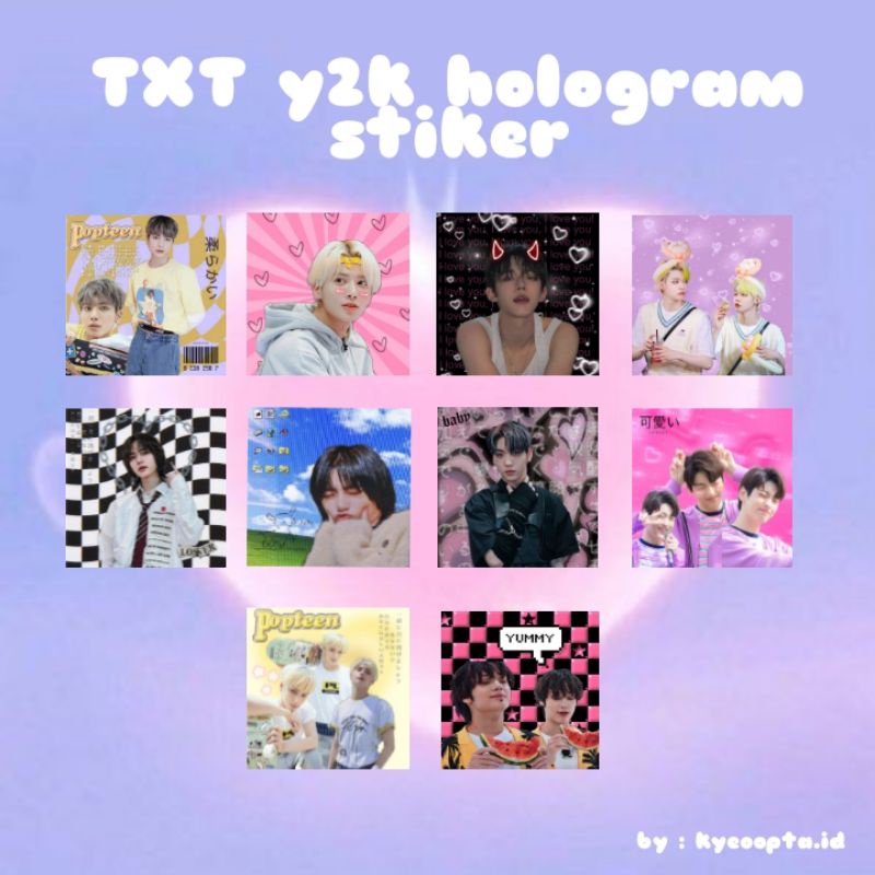 

[Kyeoopta] TXT y2k Hologram Stiker