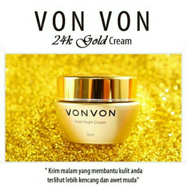 Vonvon 24k Gold Night Cream Original / Von Von